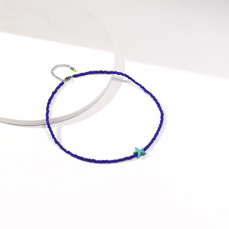 Venta al por mayor Collar de estrella de mar de acrílico bohemio Mizhu